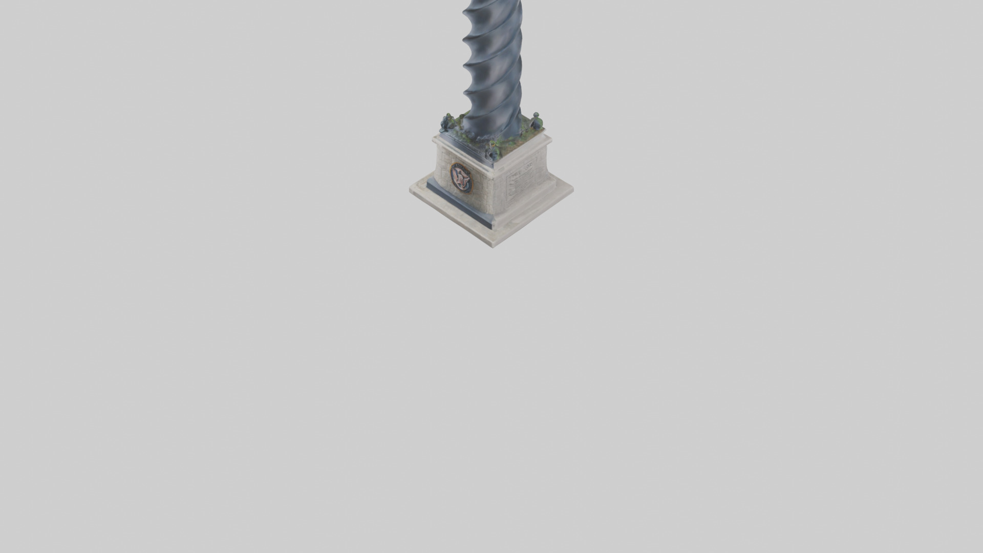 Tower of Honor statue model Low-poly 3D model_5
