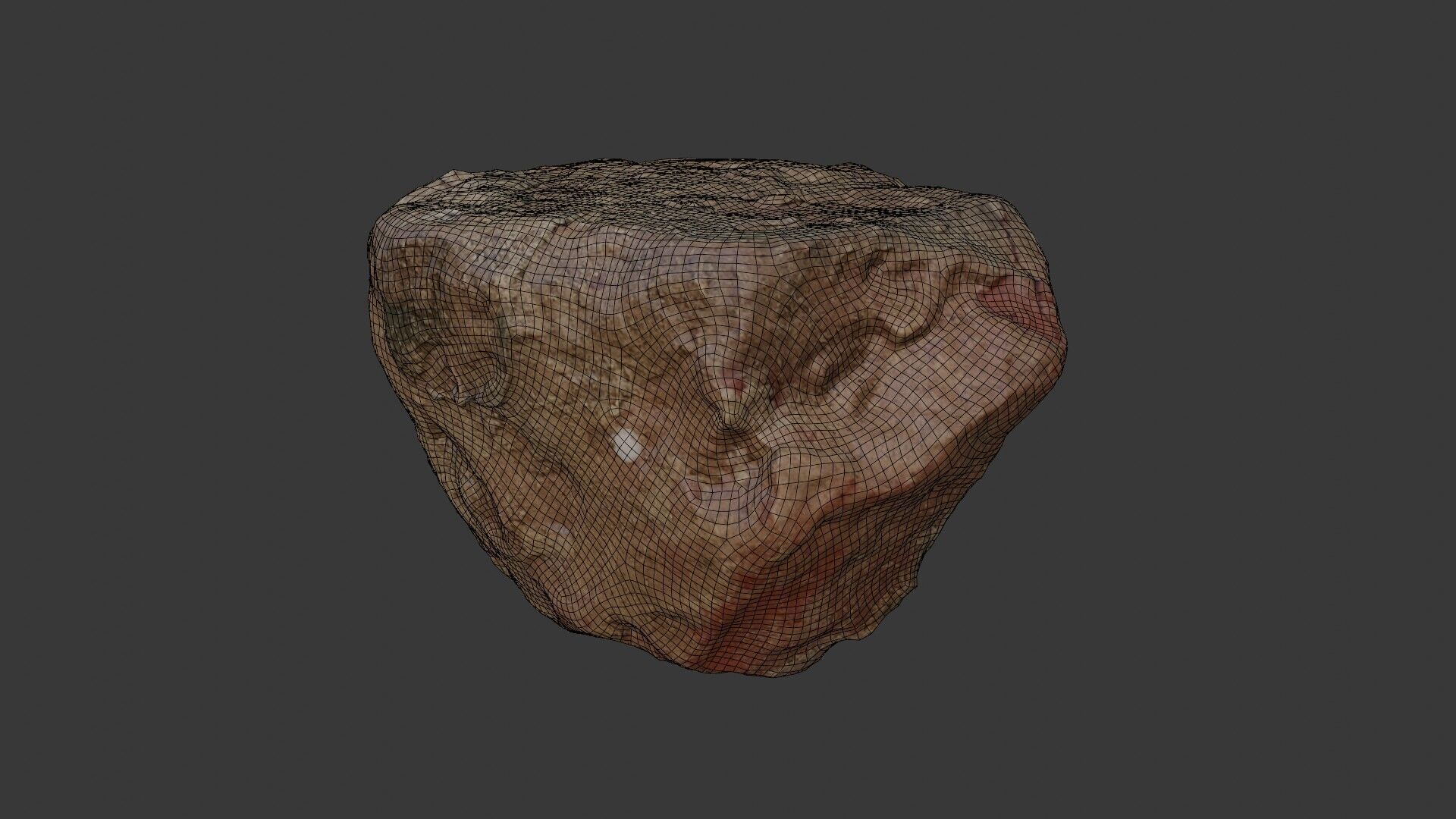 Realistic Rock - 3D Scanned Model Low-poly 3D model_2