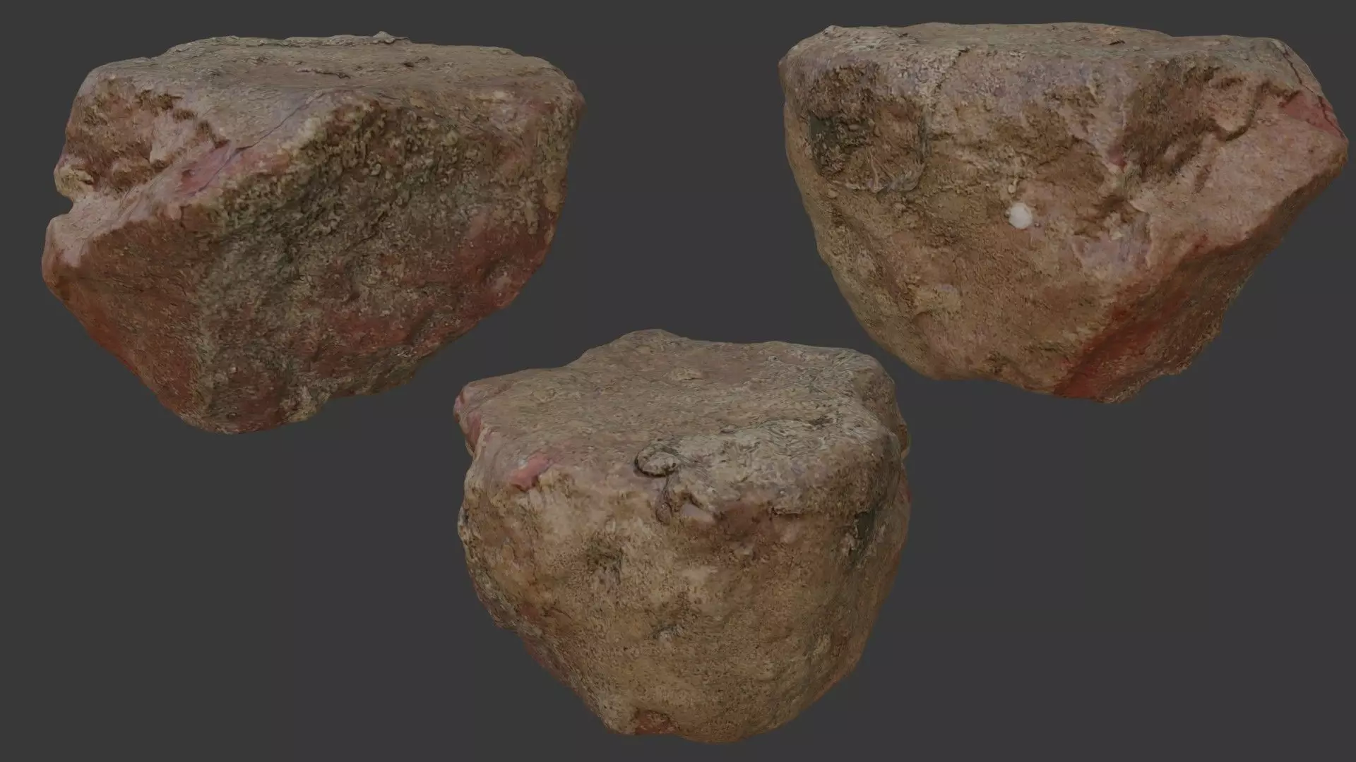 Realistic Rock - 3D Scanned Model Low-poly 3D model_0