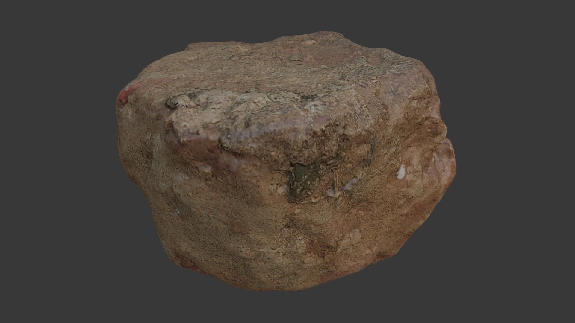 Realistic Rock - 3D Scanned Model Low-poly 3D model_3