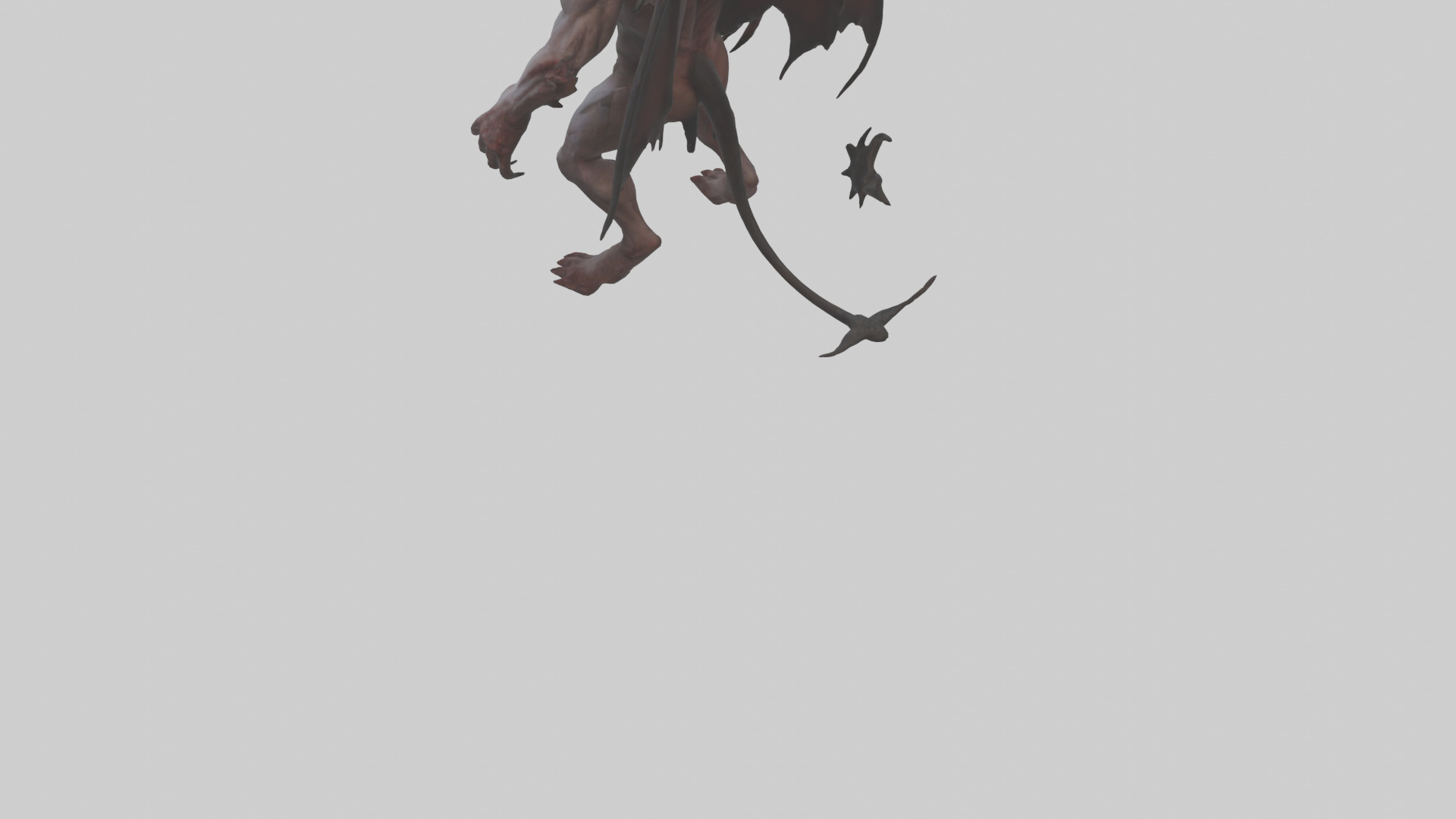 Tormented Demon model Low-poly 3D model_5