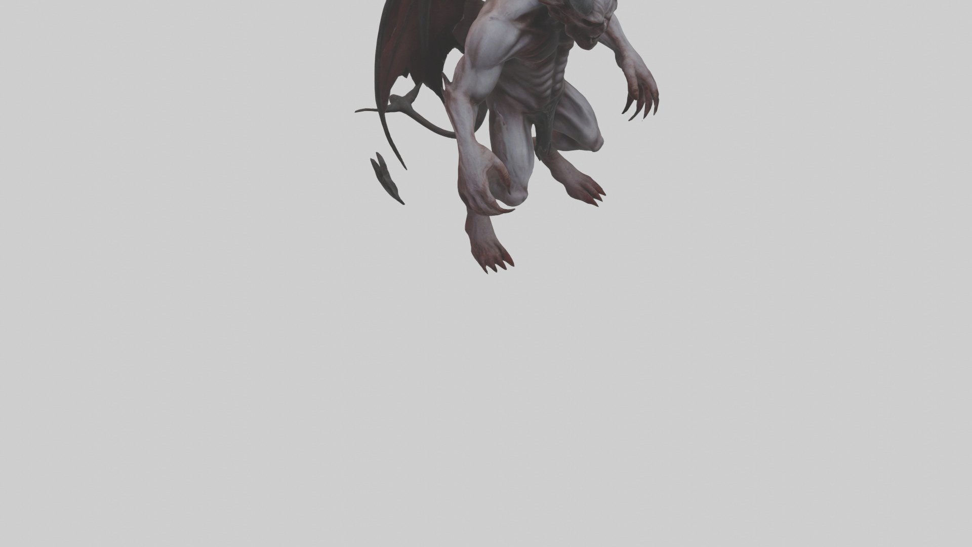 Tormented Demon model Low-poly 3D model_8
