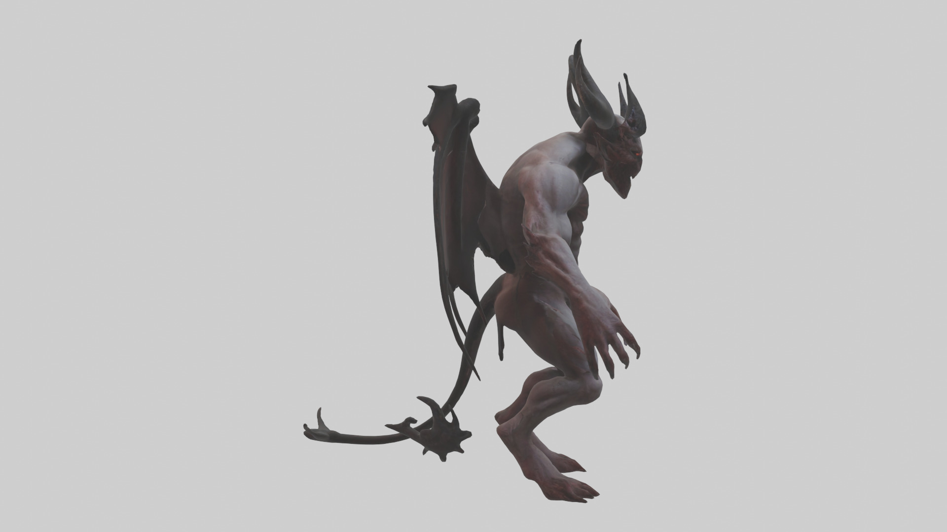 Tormented Demon model Low-poly 3D model_13