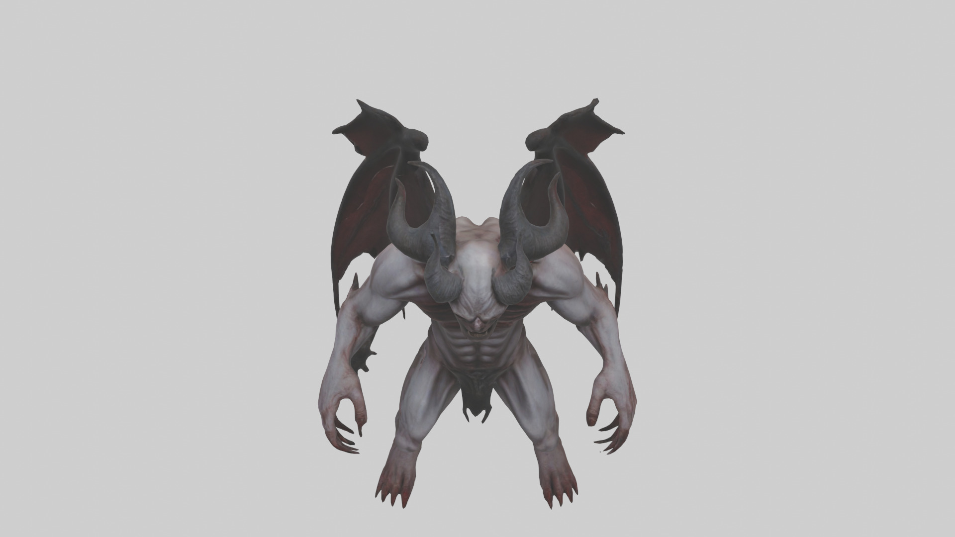Tormented Demon model Low-poly 3D model_16