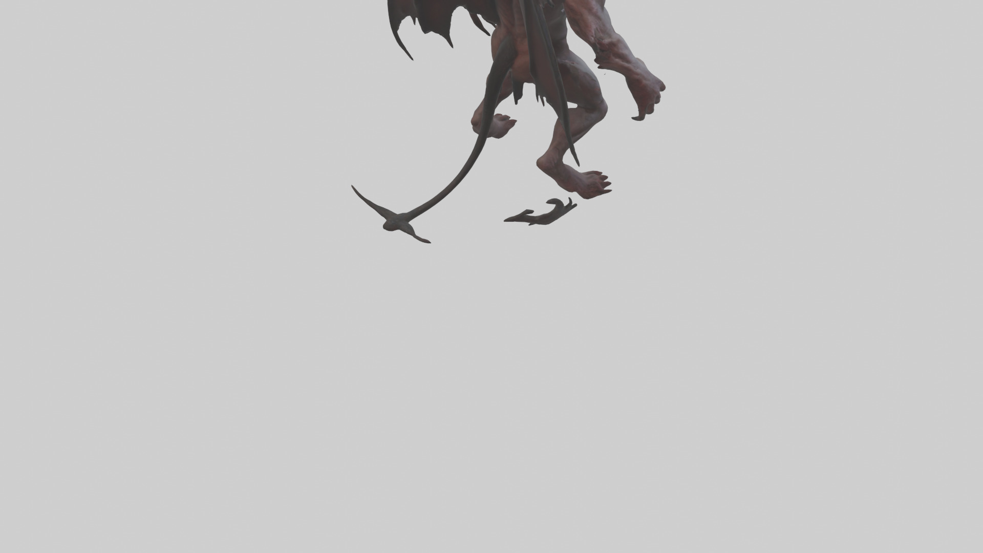 Tormented Demon model Low-poly 3D model_6