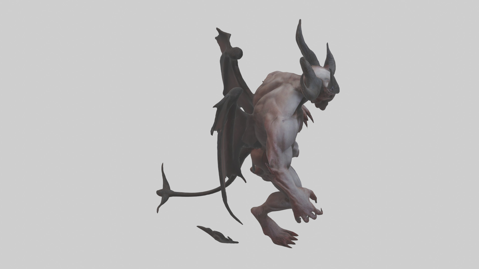 Tormented Demon model Low-poly 3D model_18