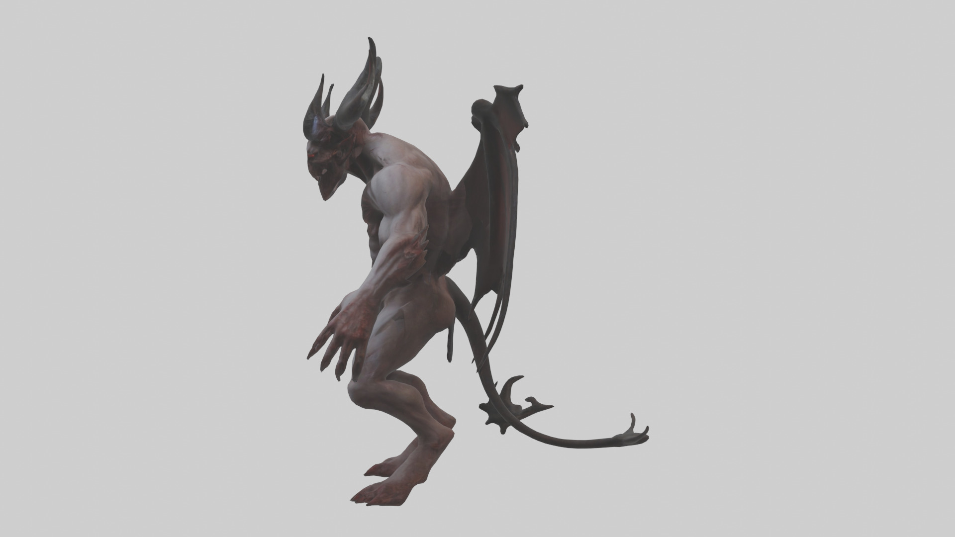 Tormented Demon model Low-poly 3D model_12