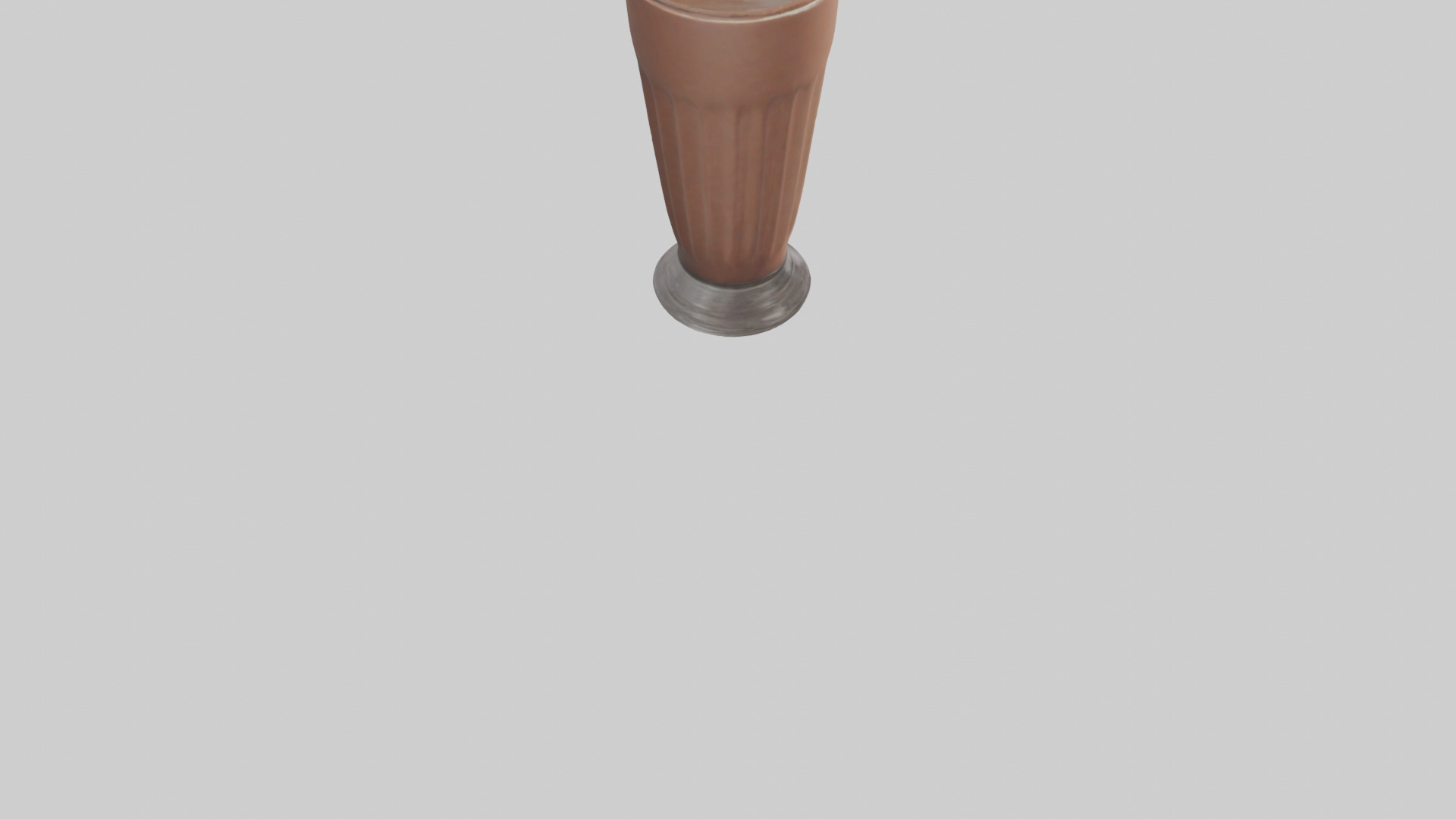 Chocolate milkshake model 3D model_4
