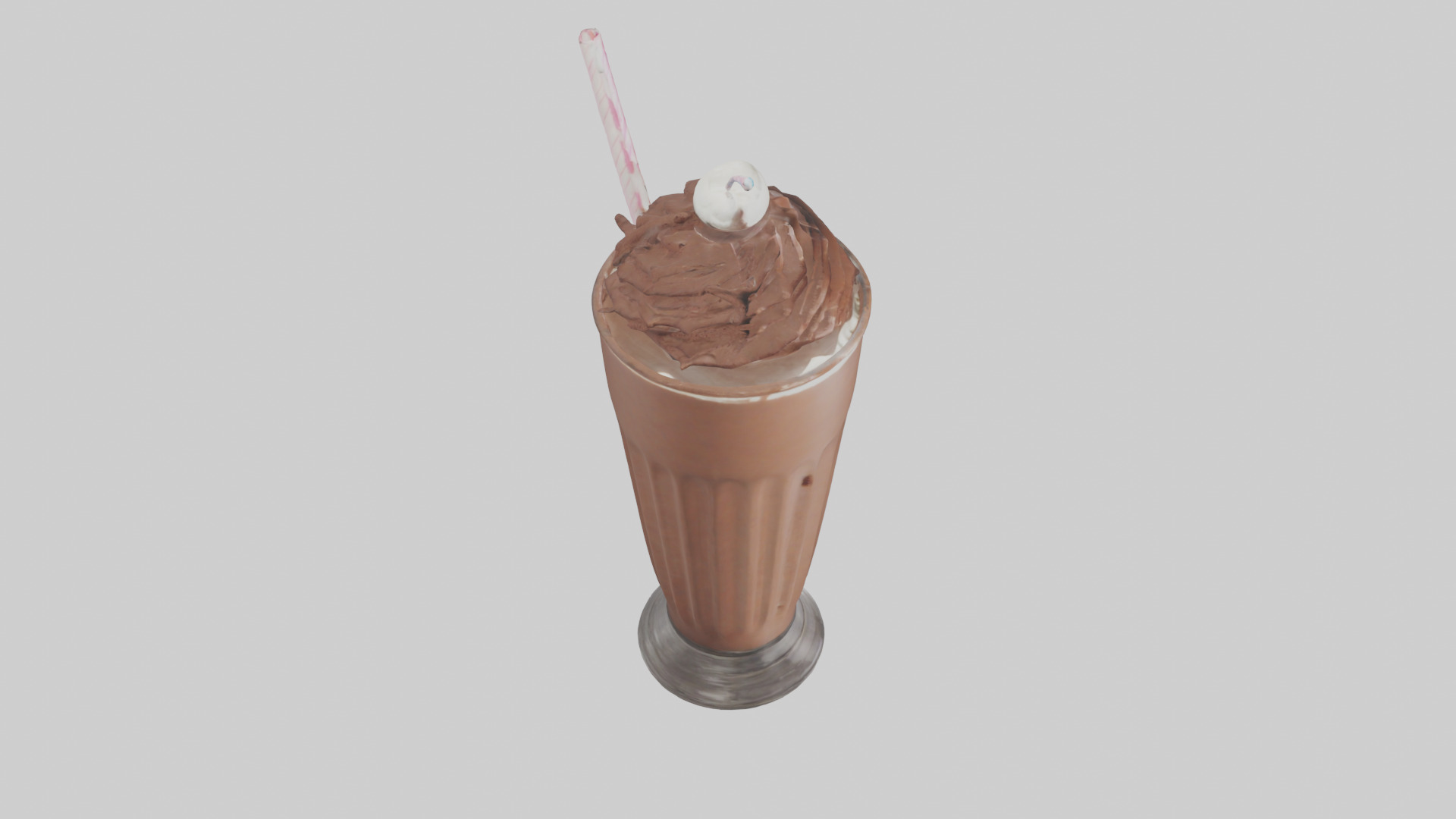 Chocolate milkshake model 3D model_18
