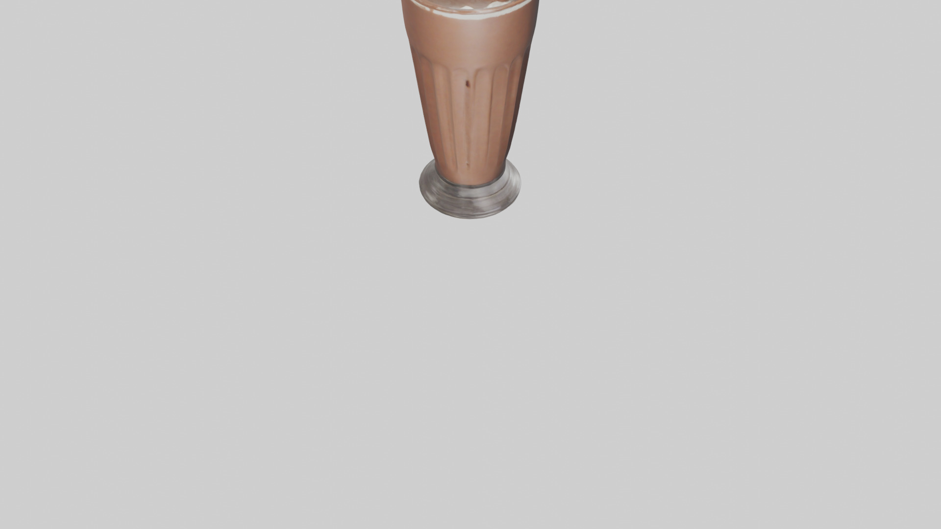 Chocolate milkshake model 3D model_6