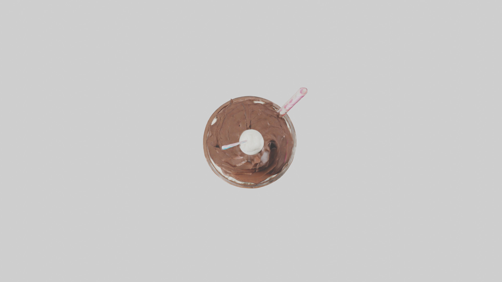 Chocolate milkshake model 3D model_14