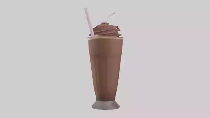 Chocolate milkshake model