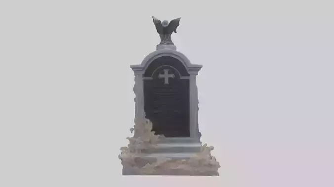 Tombstone monument statue model