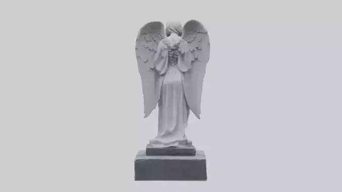Tombstone angel statue model