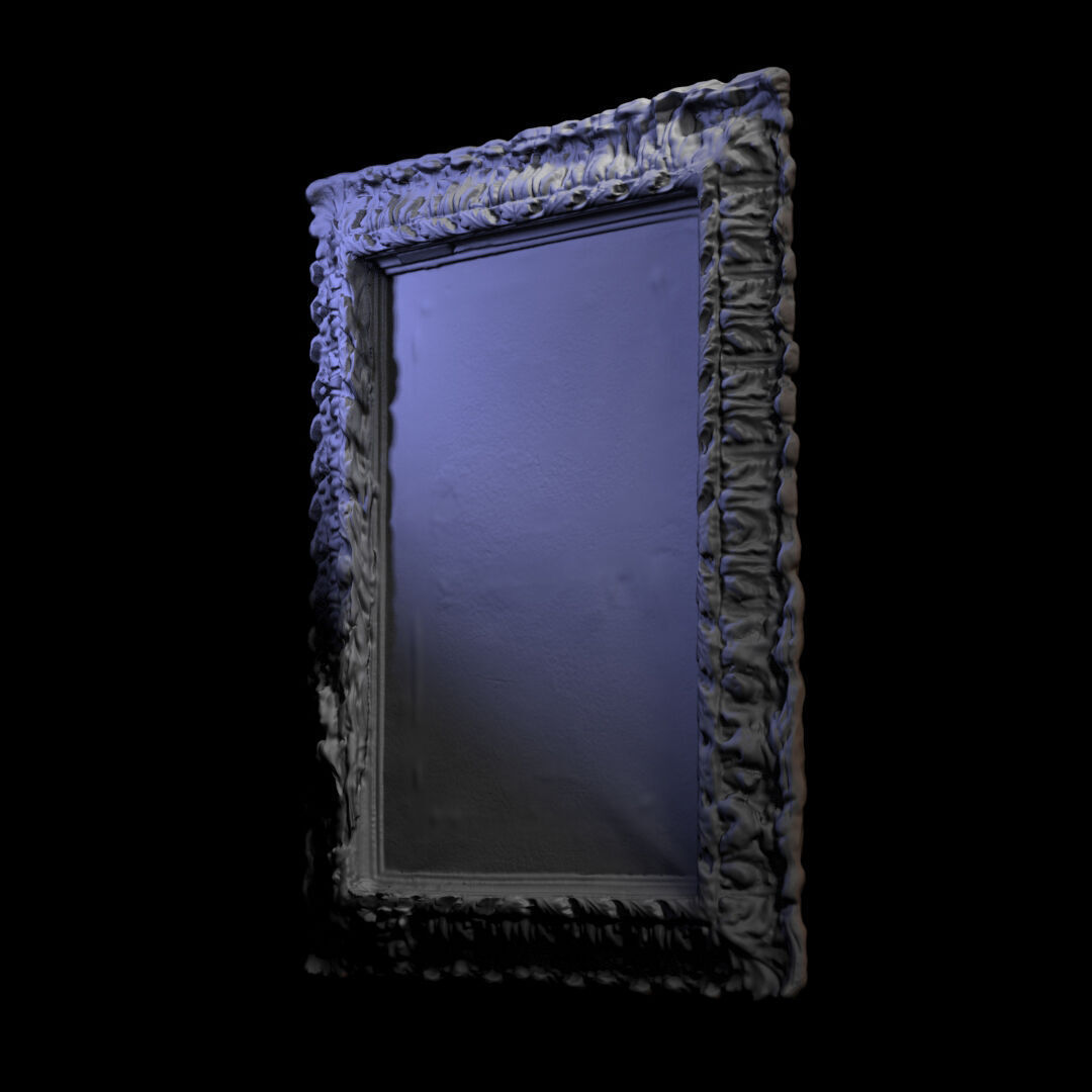 Furniture 012 wooden picture frame 3D print model_3