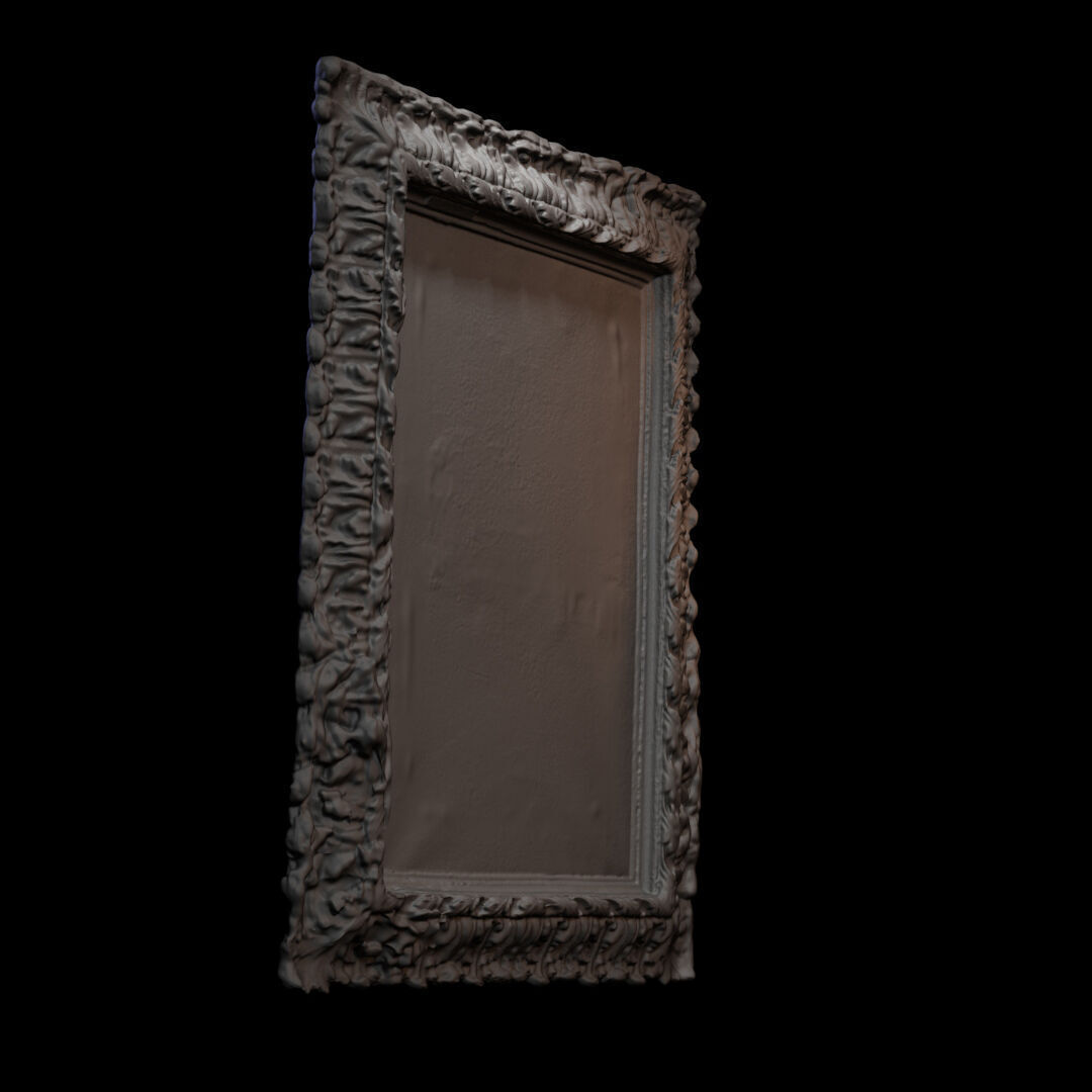 Furniture 012 wooden picture frame 3D print model_6