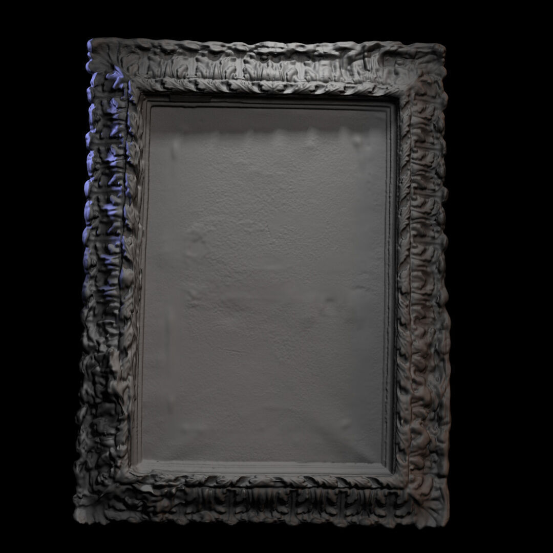 Furniture 012 wooden picture frame 3D print model_2