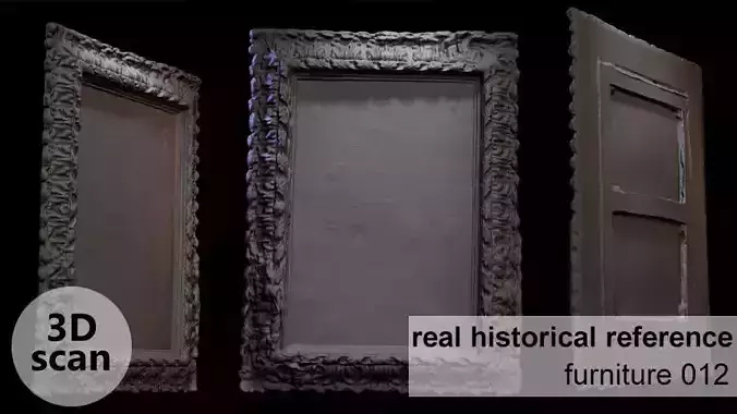 Furniture 012 wooden picture frame 3D print model Furniture 012 wooden picture frame 3D print model