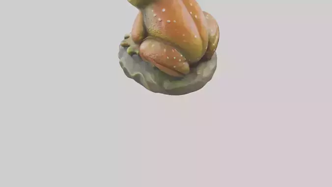Toad statue model