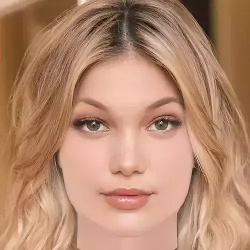 Olivia Holt Head - No Hair - Low poly head for game