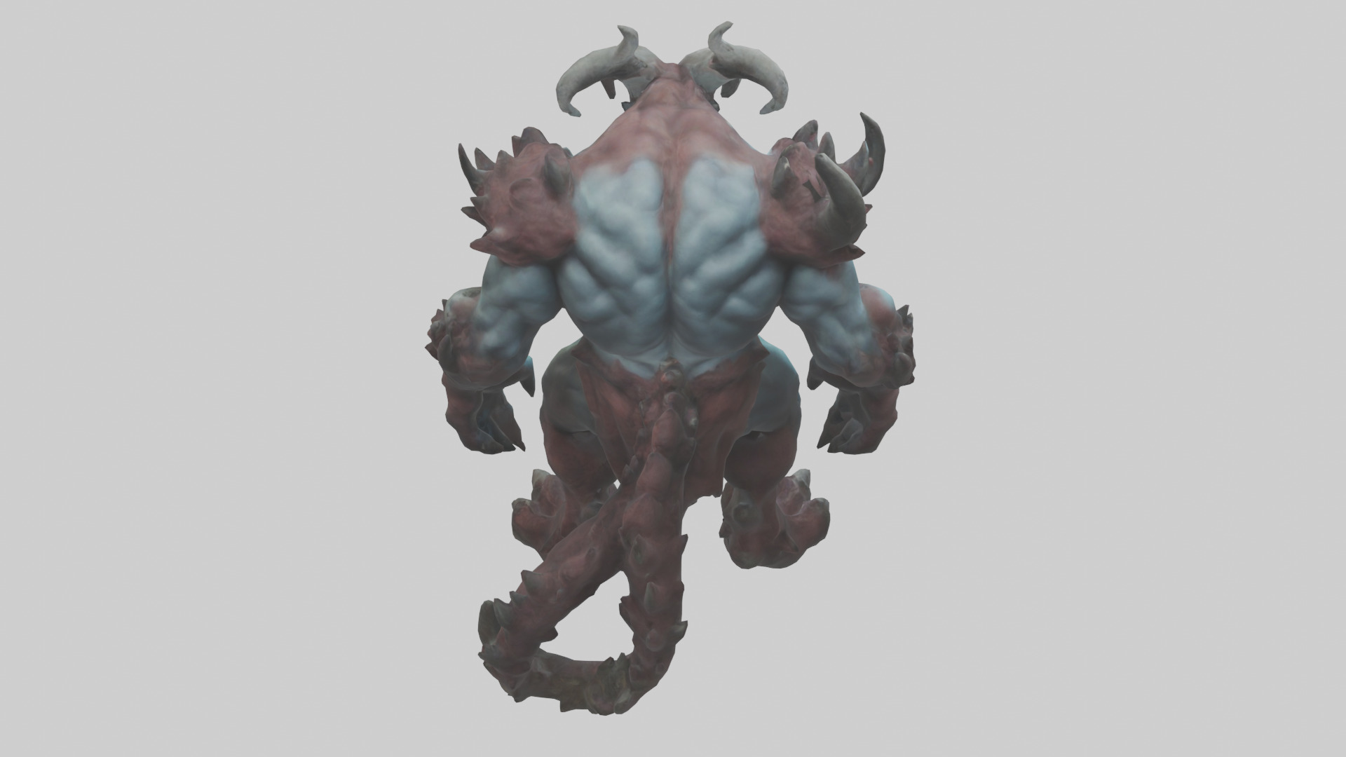 Titan Demon model Low-poly 3D model_15