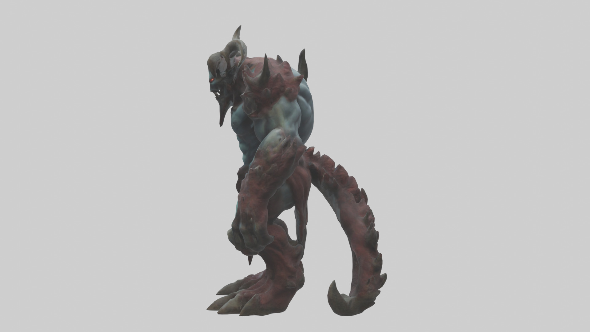 Titan Demon model Low-poly 3D model_12