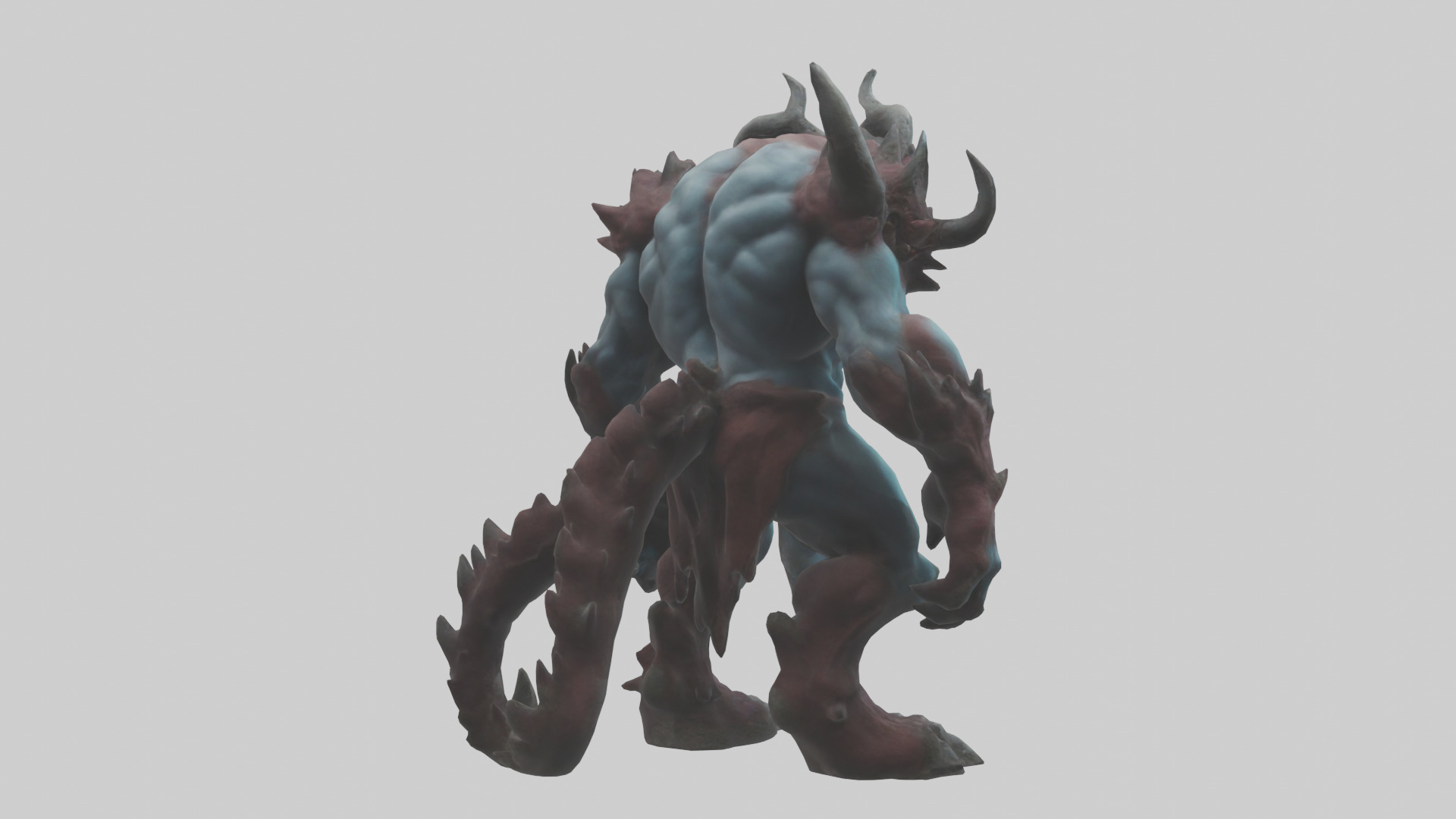Titan Demon model Low-poly 3D model_2