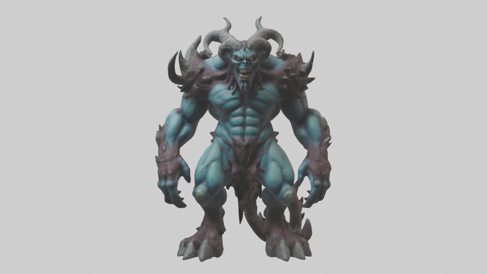 Titan Demon model Low-poly 3D model_9