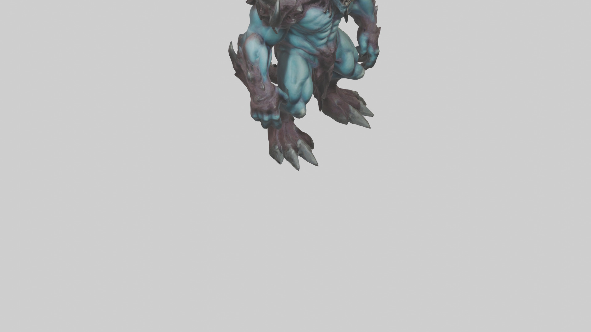 Titan Demon model Low-poly 3D model_6