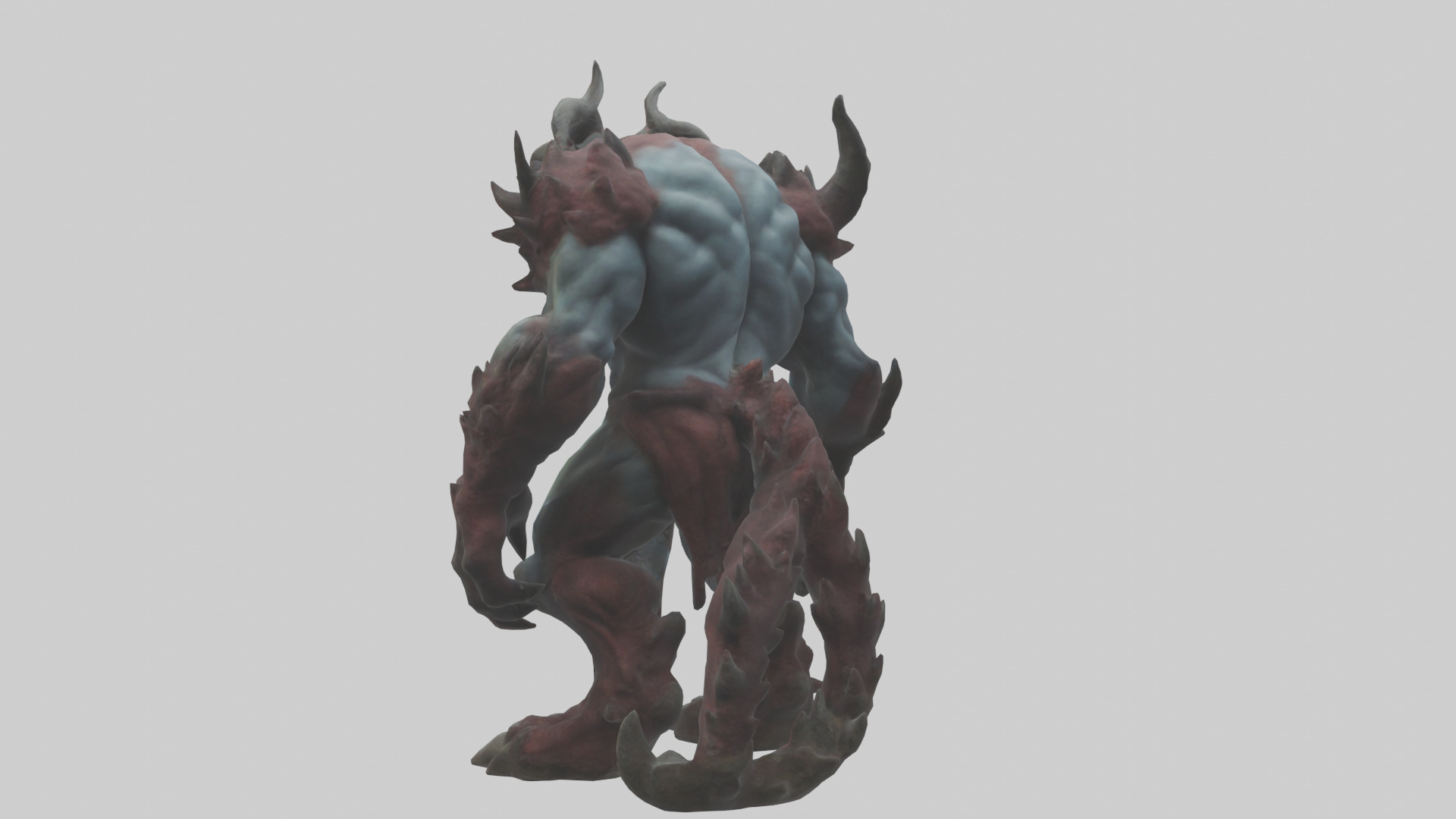 Titan Demon model Low-poly 3D model_1