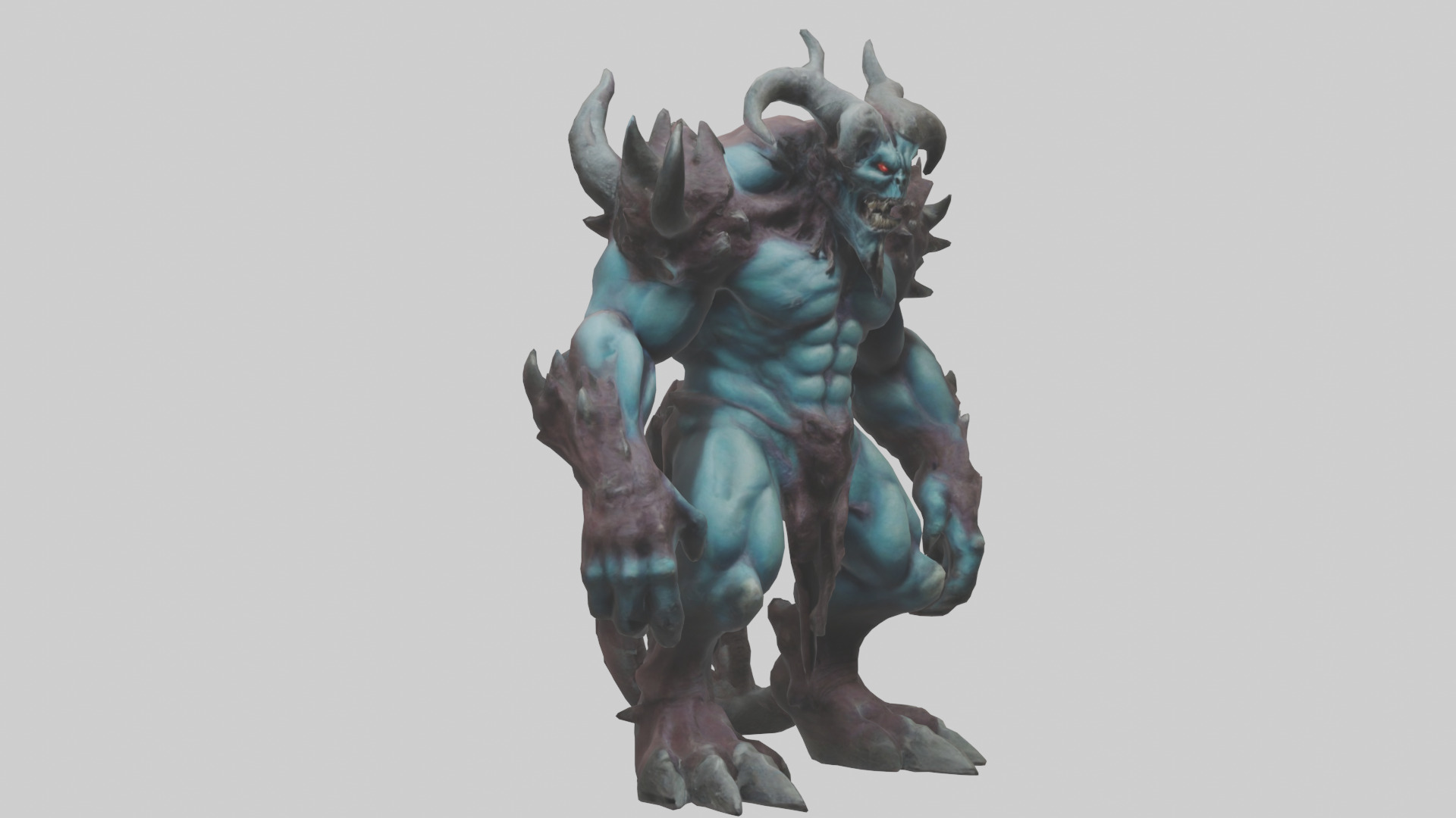 Titan Demon model Low-poly 3D model_7