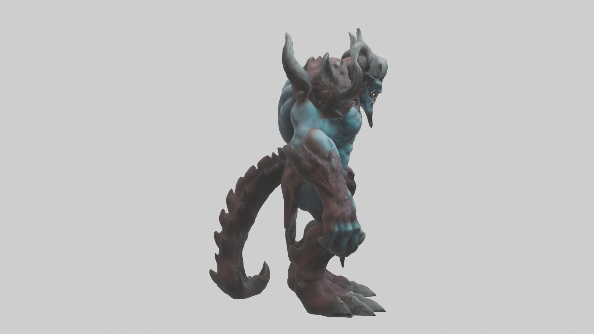 Titan Demon model Low-poly 3D model_13