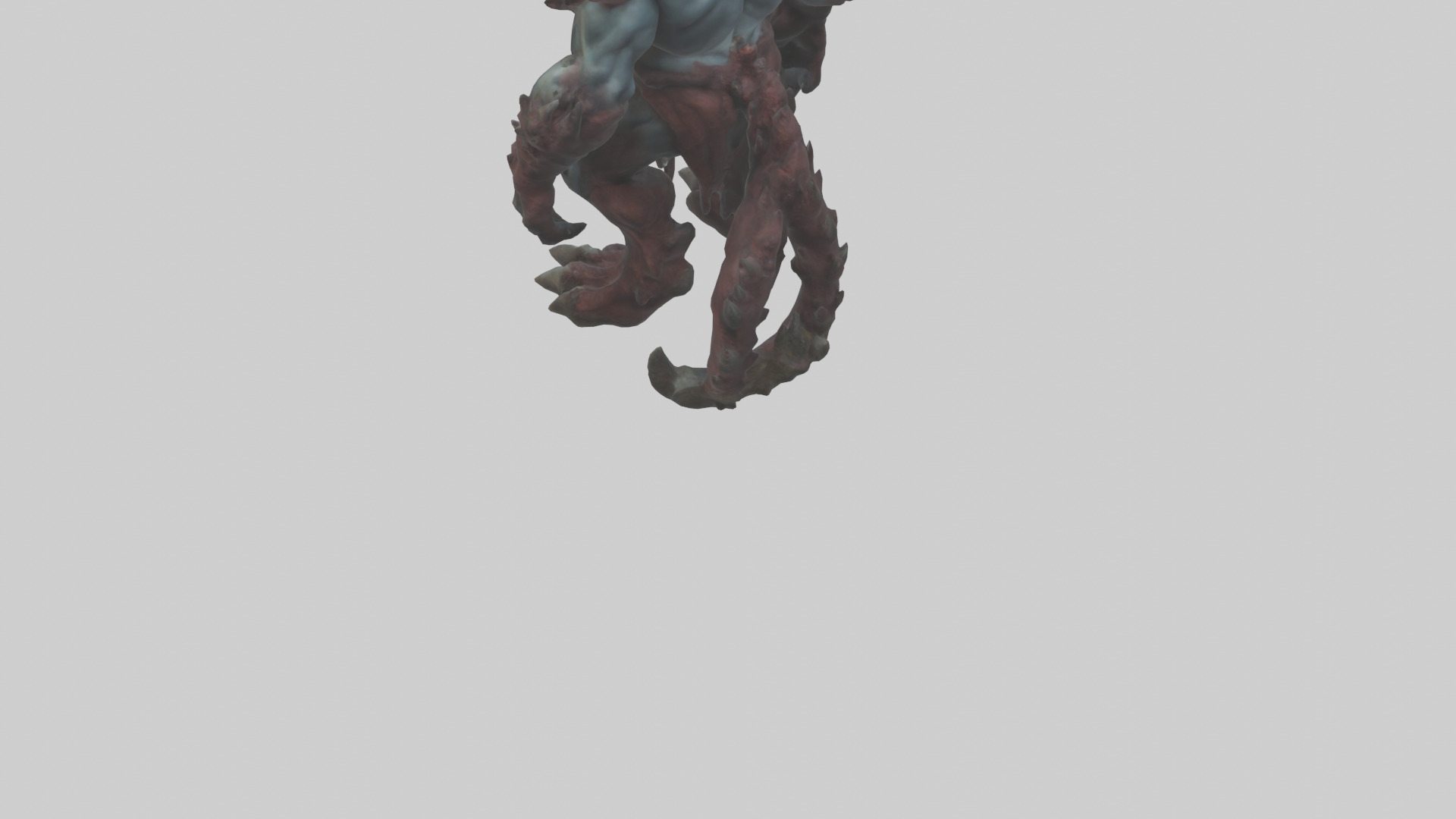 Titan Demon model Low-poly 3D model_3