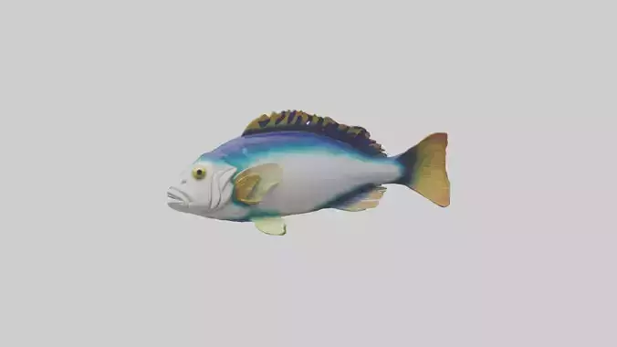 Tilefish statue model