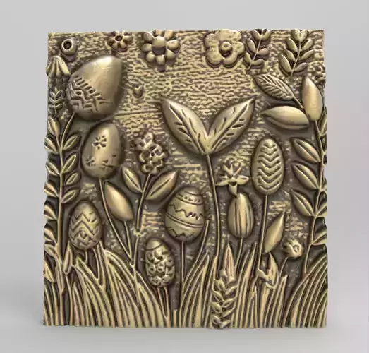 Easter wall decor cnc 3D print model