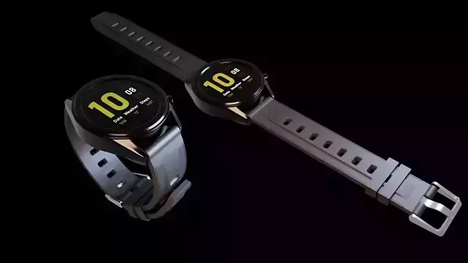 Smart Watch Low-poly 3D model