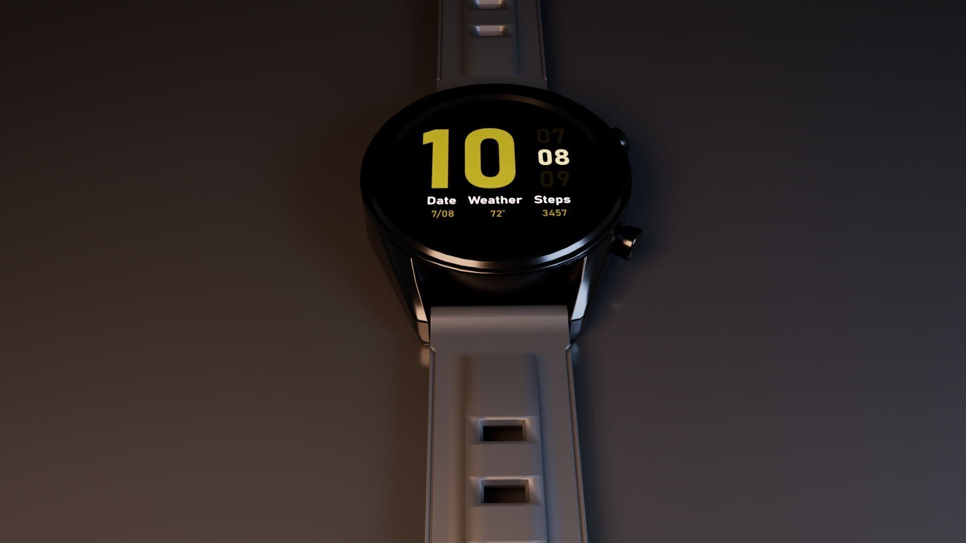 Smart Watch Low-poly 3D model_3