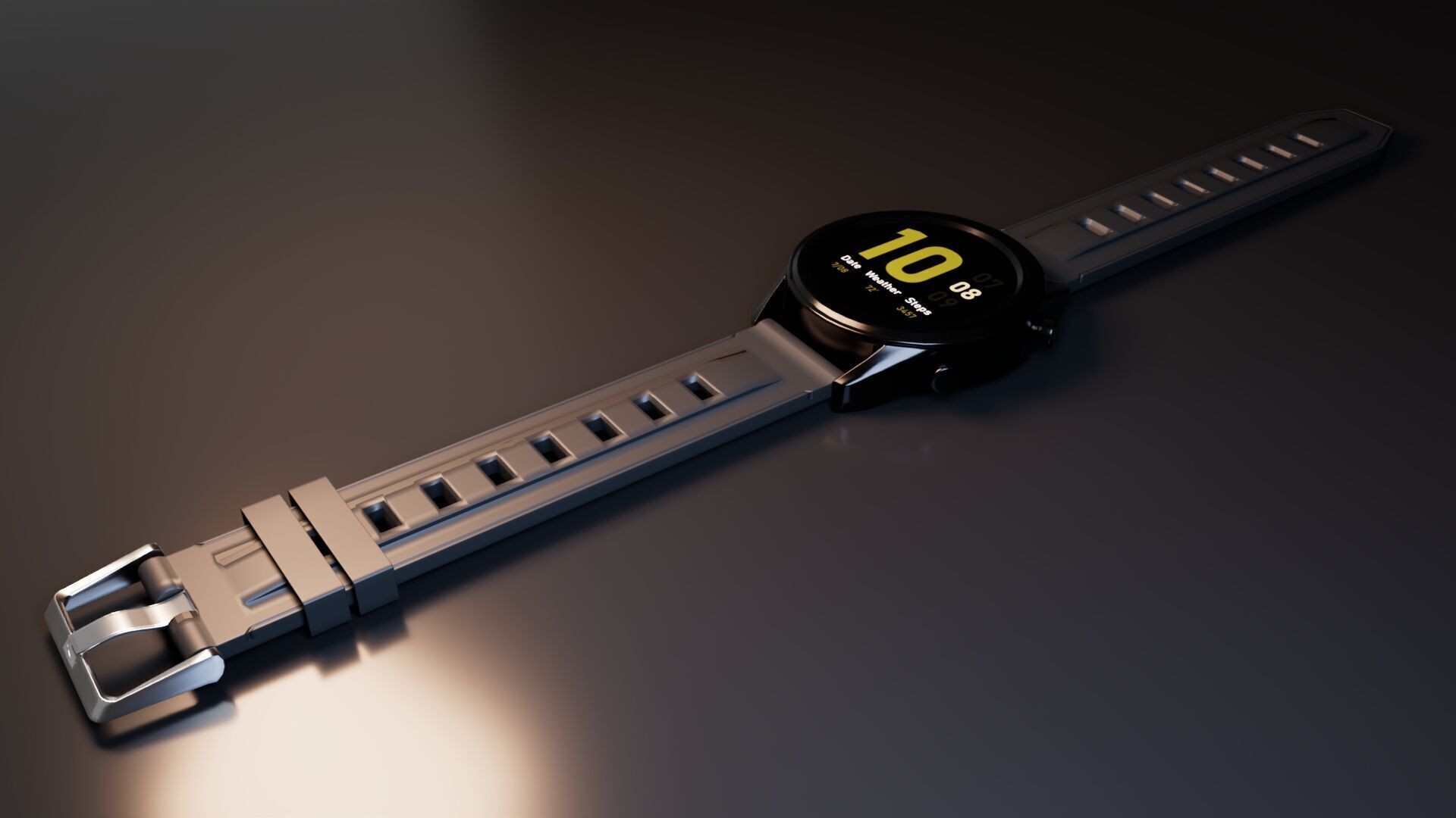 Smart Watch Low-poly 3D model_2