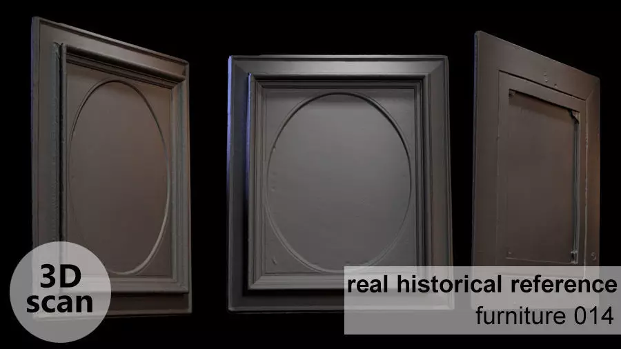 Furniture 014 wooden picture frame 3D print model