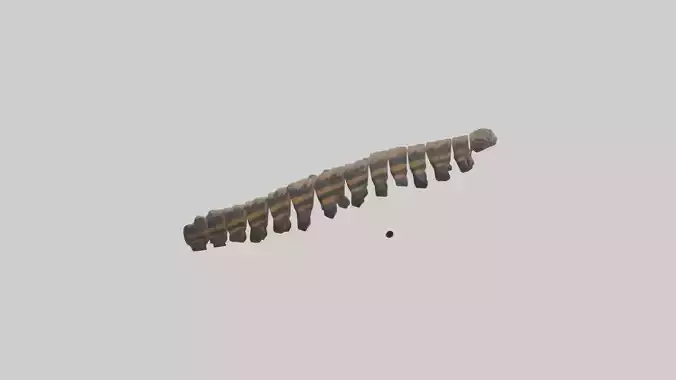Tiger Spine Low-poly 3D model
