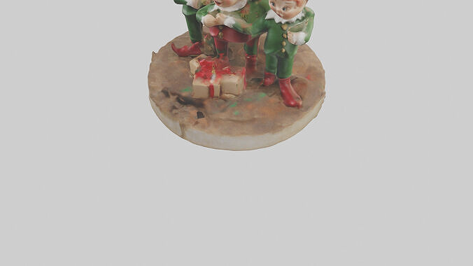 Christmas Elf Figurines model 3D model 6