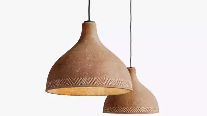 Folk Abigail Pendants Geometric ornament 3D model