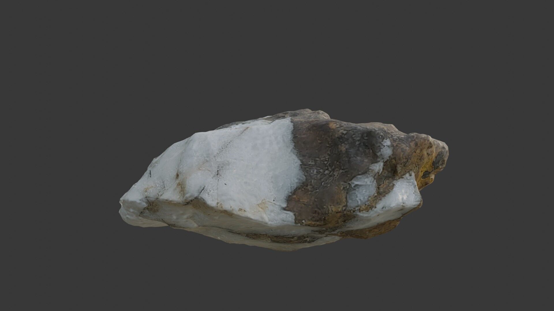 Quartz Rock - 3D Scanned Model Low-poly 3D model_5