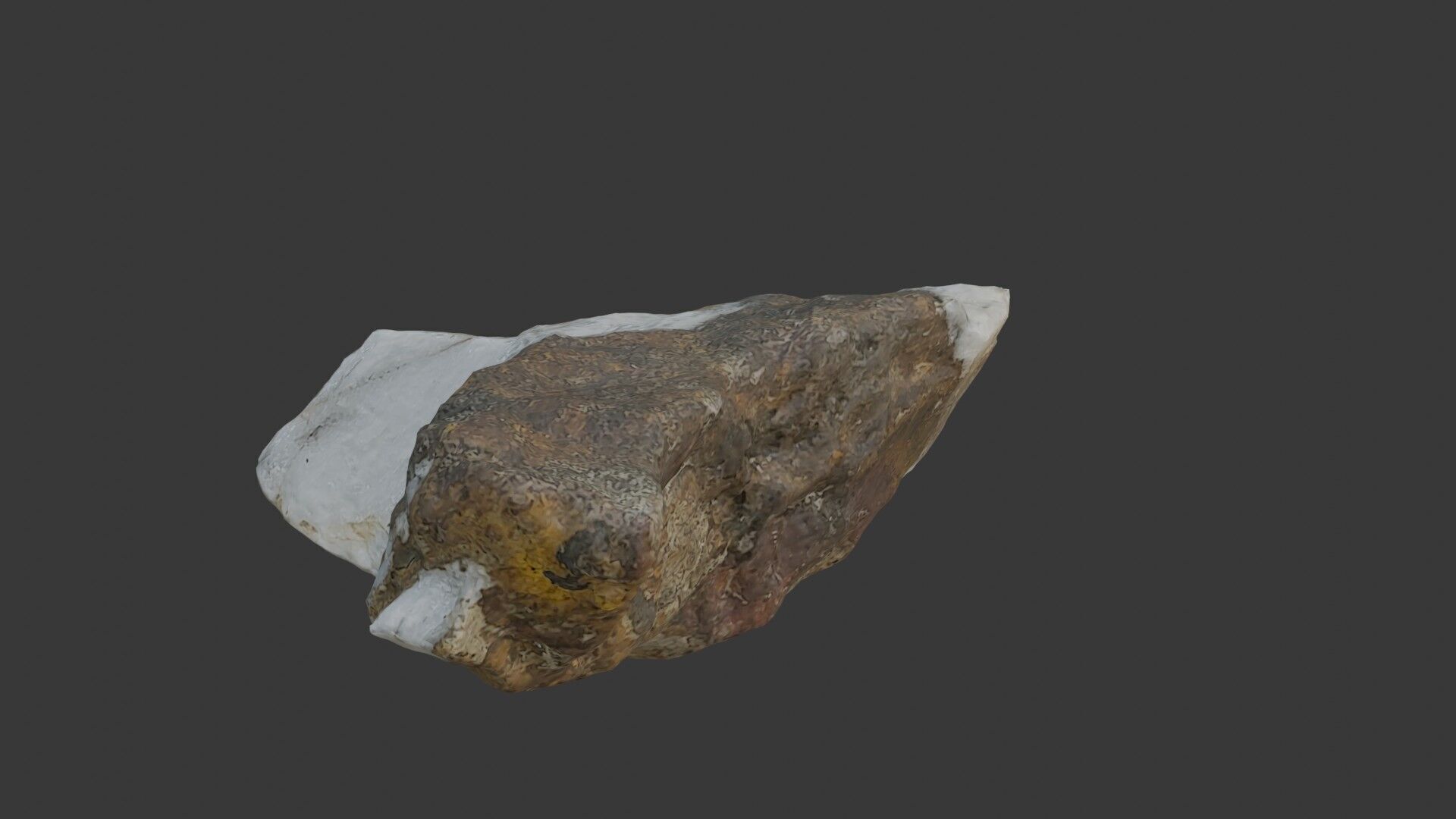 Quartz Rock - 3D Scanned Model Low-poly 3D model_4