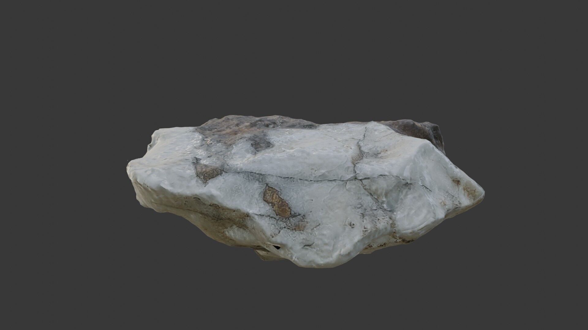 Quartz Rock - 3D Scanned Model Low-poly 3D model_6
