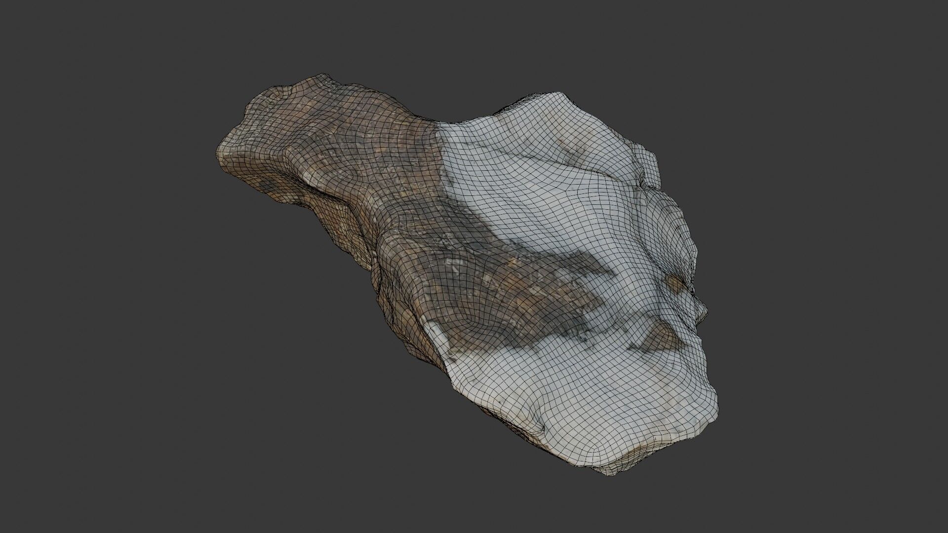 Quartz Rock - 3D Scanned Model Low-poly 3D model_2