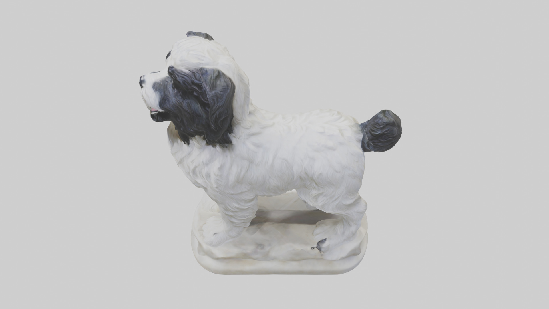 Tibetan Terrier statue model 3D model_32