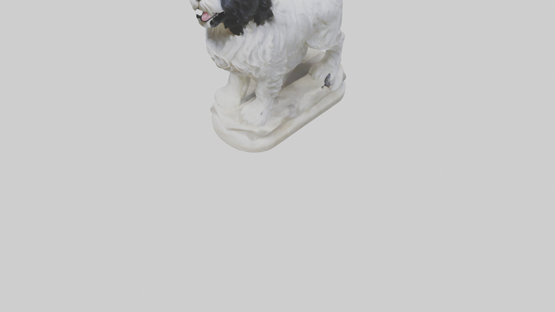Tibetan Terrier statue model 3D model_8