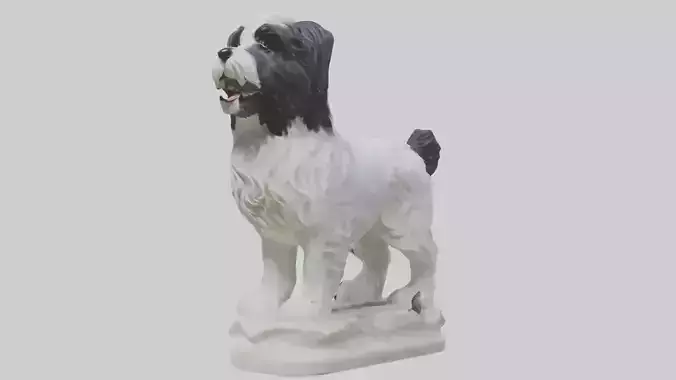 Tibetan Terrier statue model
