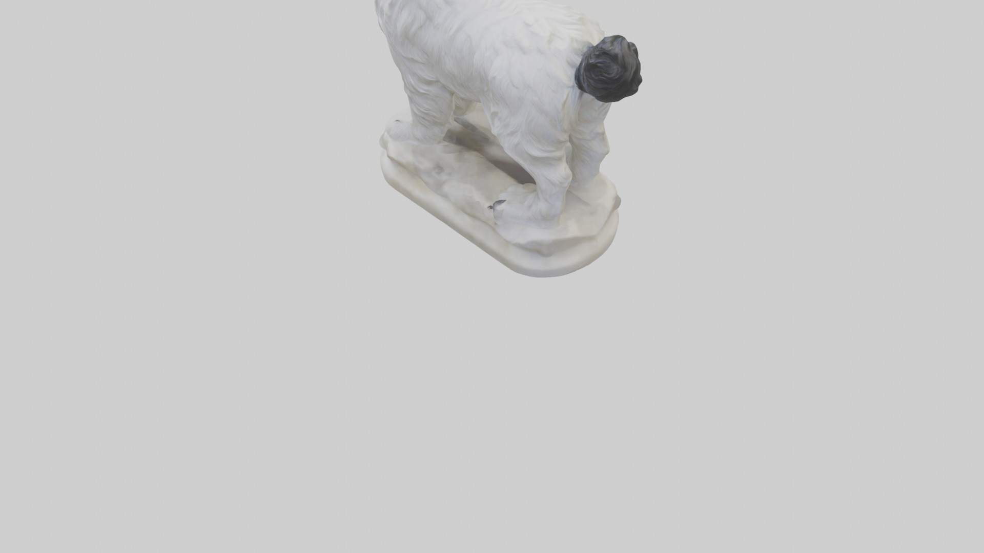 Tibetan Terrier statue model 3D model_6